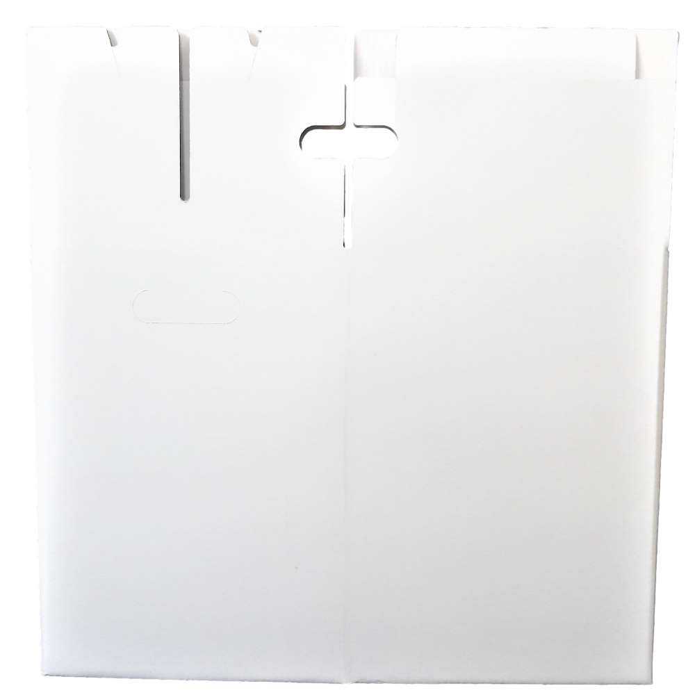 Papphocker 1-teilig weiß