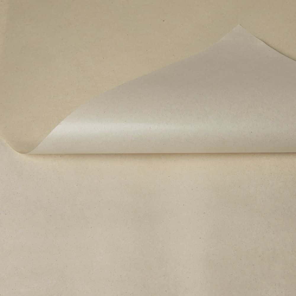 Seidenpapier Graspapier Bogenware einseitig farbig 375 x 500 mm Natur