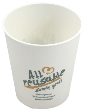 Mehrweg-Kaffeebecher To Go 0,2l (8oz) Ø 80mm