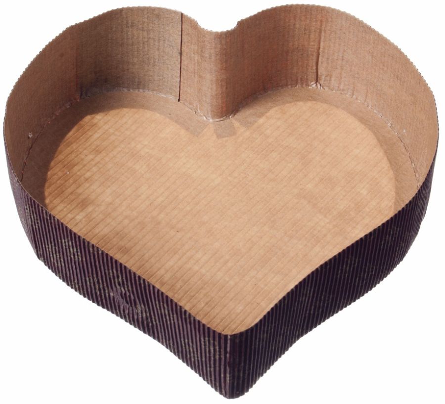 Einweg Backform Papier, süße Motive "großes Herz" Ø 175 mm x 45 mm