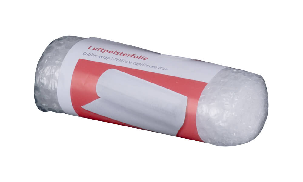 50 µ Luftpolsterfolie Kleinrollen, 0,2 x 2 m