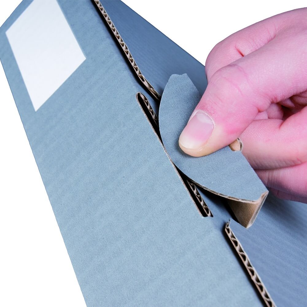 Ordnerversandverpackung wiederverschließbar anthrazit 80 mm