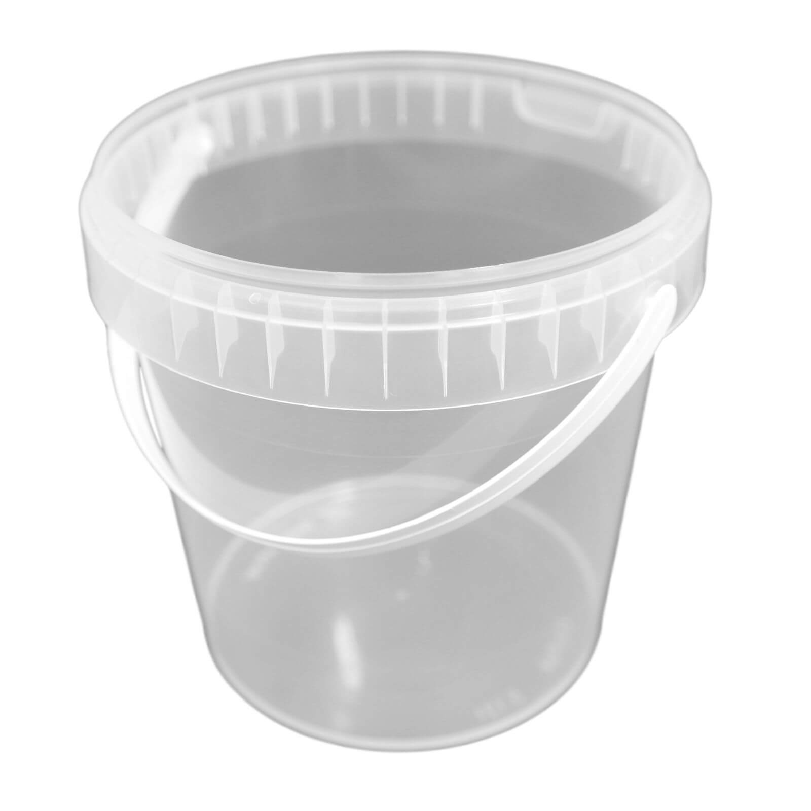 transparenter Originalitätsverschlussbecher rund PP mit Henkel 1180 ml (Ø 133 x 130 mm)