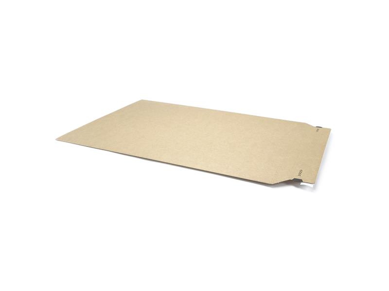 Versandtasche aus Wellpappe, braun, 570 x 414 x 0-50 mm