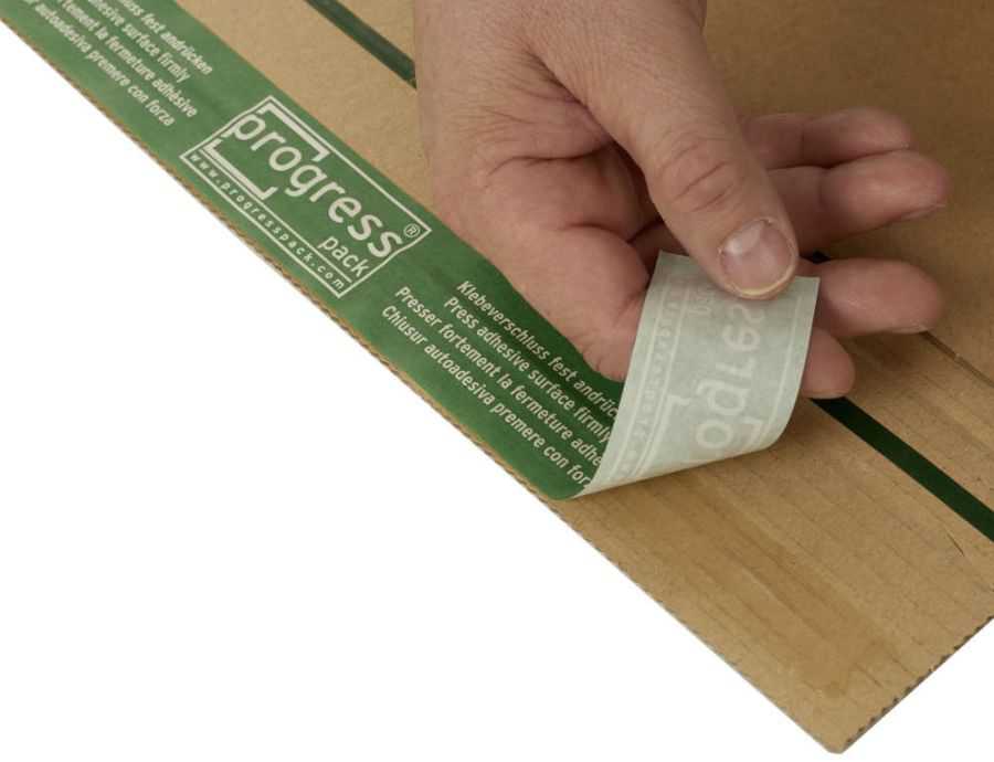 Versandverpackung "Premium Secure" Wellpappe, braun 430 x 310 x 0-90 mm (DIN A3)