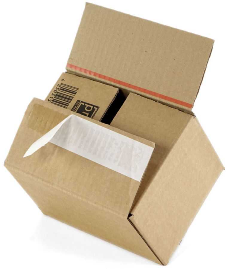 Versandkarton "Premium" mit Steckboden 165 x 120 x 100-80 mm (DIN C6)