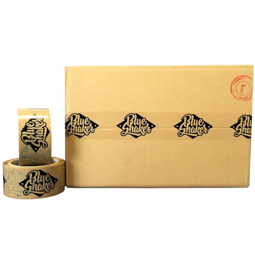 PP Klebeband braun, individuell bedruckt, Naturkautschuk, 48 mm x 66 m, 25 µ, 1-farbig