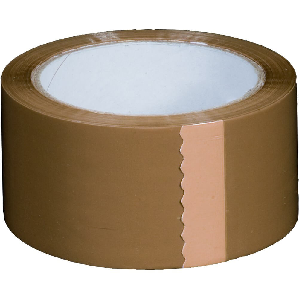 PP-Klebeband 50 mm x 66 m, braun, leise abrollend