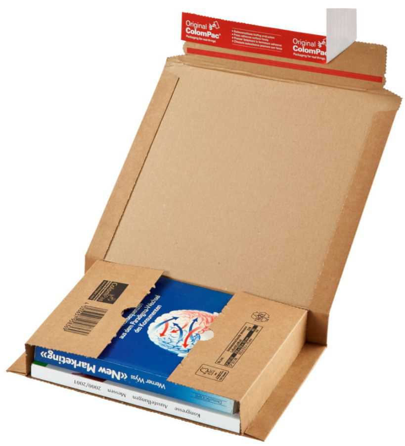 DHL Kleinpaket Wickelverpackung braun 307 x 245 x 0-75 mm