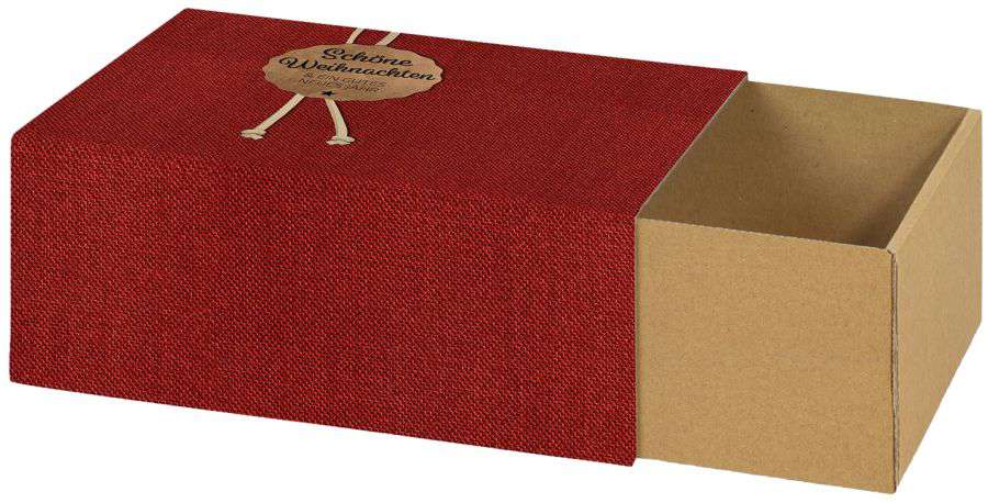 Geschenkbox Schuber "Schöne Weihnachten" 180 x 130 x 70 mm