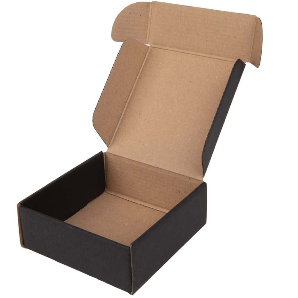 Geschenkbox Present quadratisch 110 x 110 x 40 mm Schwarz