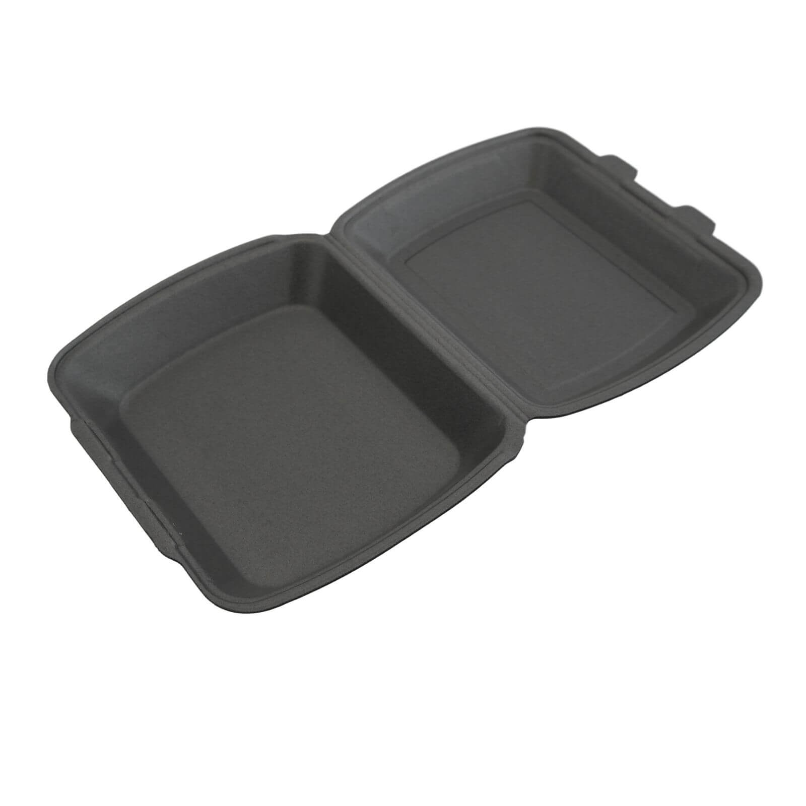 Thermo-Klappbox Menübox XPS Styropor anthrazit ungeteilt 240 x 210 x 70 mm (ca. 1000 ml)