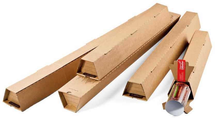 Trapez Versandhülsen 2-wellig 1.005 x 105/55 x 75 mm