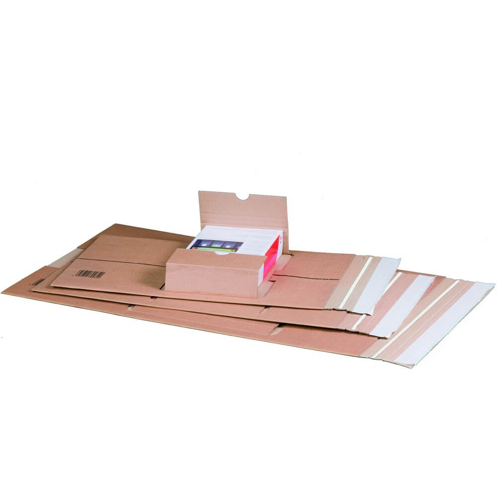 Buchverpackung Standard Aufnahme mittige, braun, 500 x 750 x 40 mm (DIN A2+)