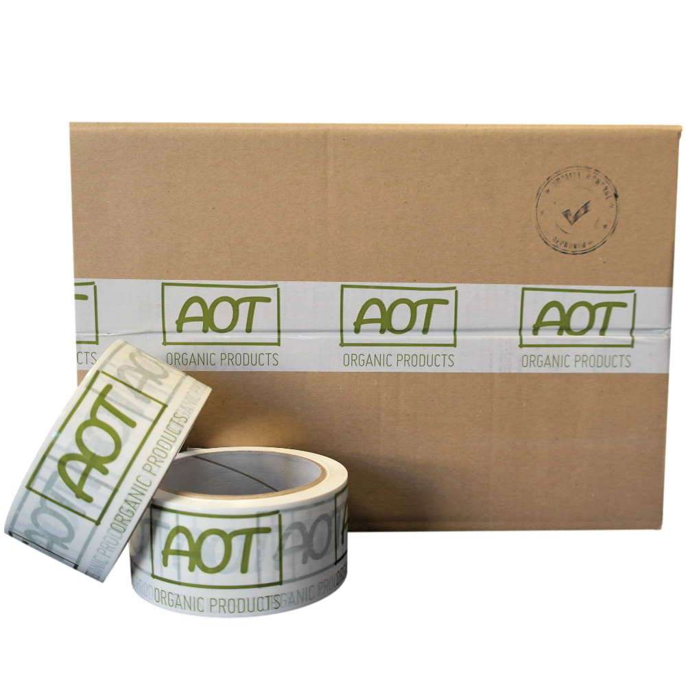 PP Klebeband weiß, individuell bedruckt, Naturkautschuk, 48 mm x 66 m, 25 µ 1-farbig