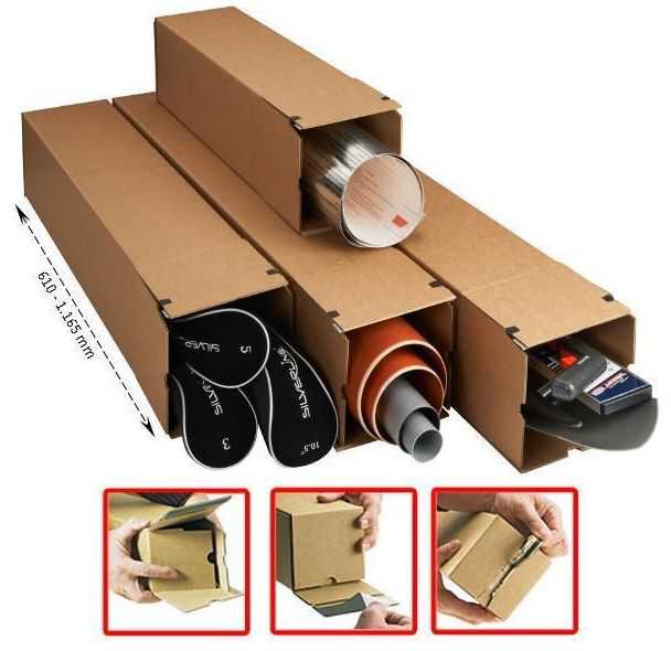 Versandhülsen eckig "Premium longBox XL" 860 x 190 x 190 mm (DIN A0)