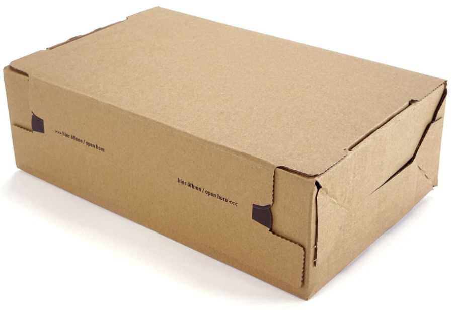 wiederverschließbare Kartons, braun 282 x 191 x 90 mm