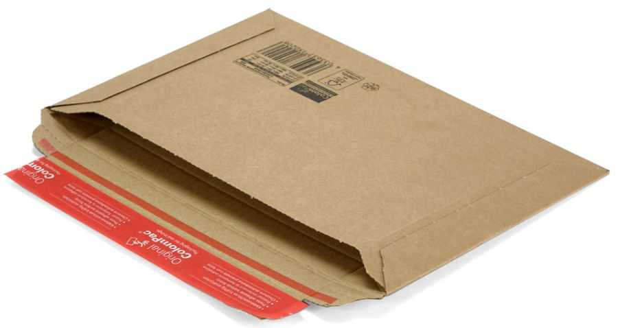 Versandtasche Wellpappe, Querbefüllung, braun 270 x 185 x 0-30 mm (DIN B5+)