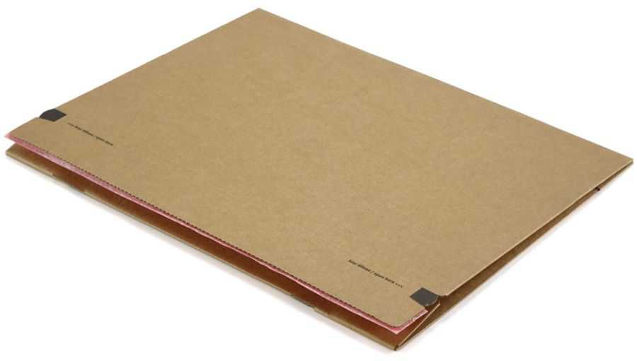 Versandkarton mit Einstecktasche, braun 300 x 212 x 43 mm (DIN A4)