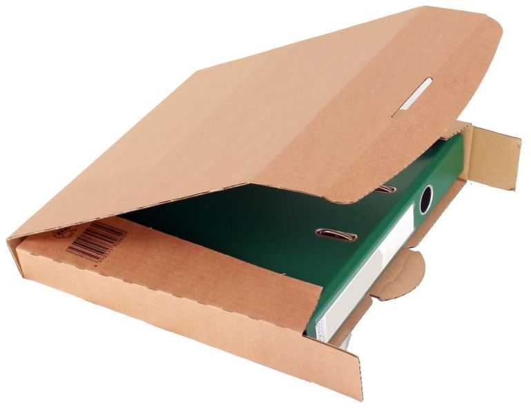 Ordnerverpackung wiederverschließbar braun 320 x 288 x 50 mm (DIN A4)
