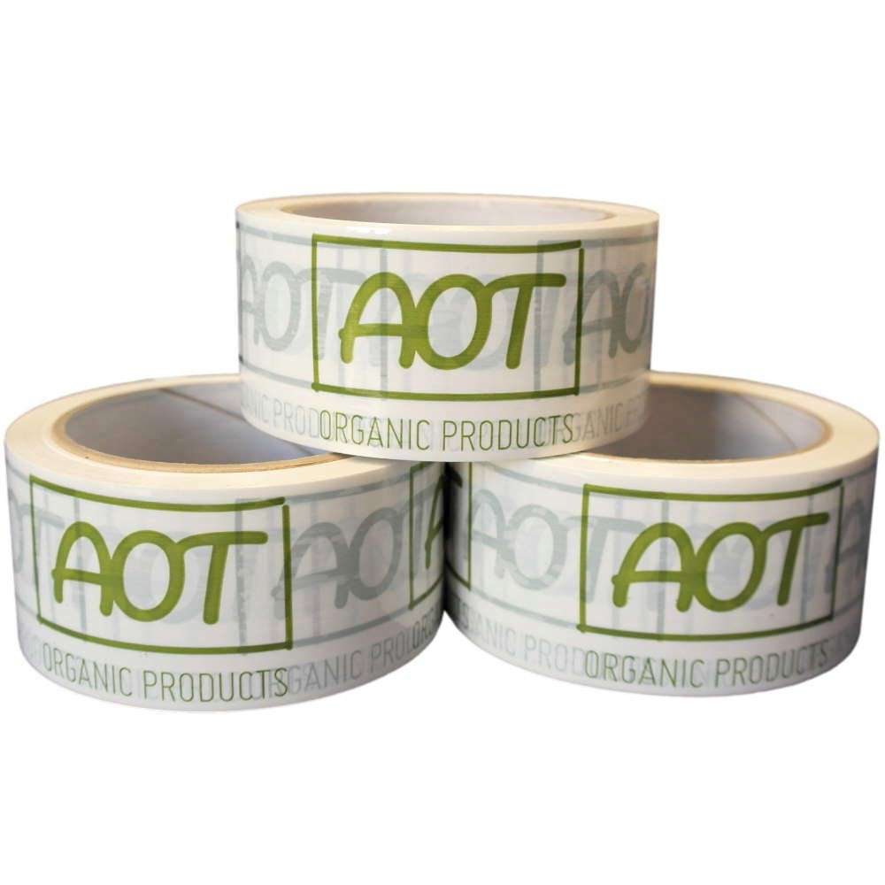 PP Klebeband weiß, individuell bedruckt, Naturkautschuk, 48 mm x 66 m, 25 µ