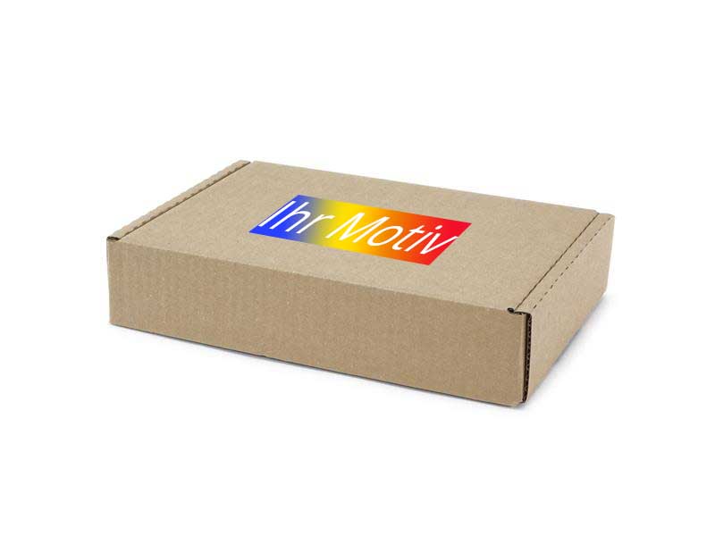 240 x 170 x 50 mm 1-wellige Faltschachtel mit Digitaldruck 1-seitig bedruckt freie Positionierung - Druckfläche bis 30 %