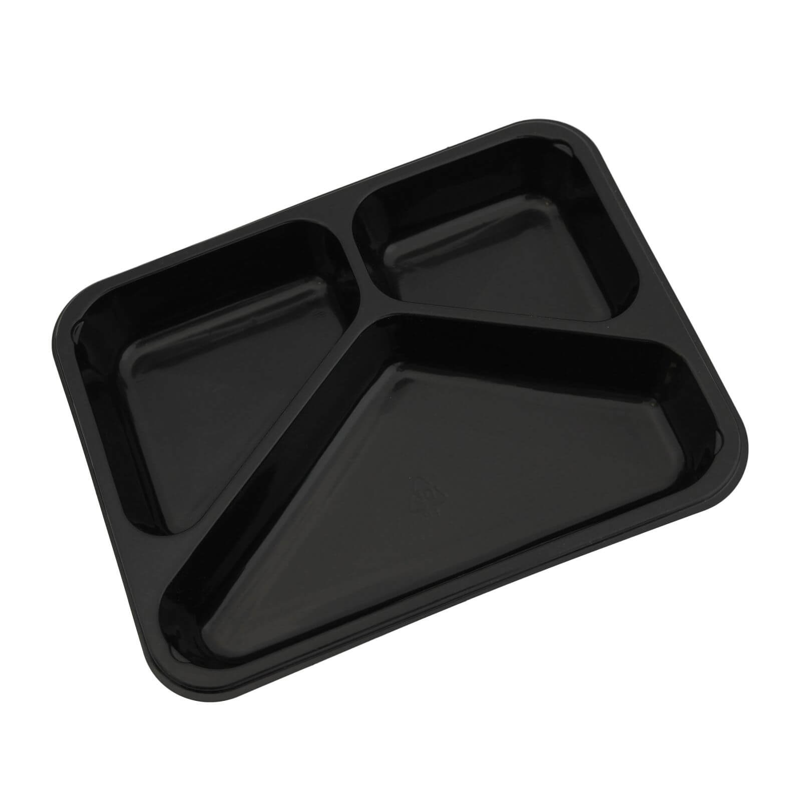 Siegelschale PP Tray schwarz, 228 x 178 x 30 mm (3-geteilt) Siegelschale PP Tray schwarz, 228 x 178 x 30 mm (3-geteilt)