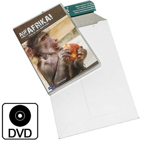 Versandtasche Vollpappe, weiß 167 x 240 x 0-30 mm (DIN A5)