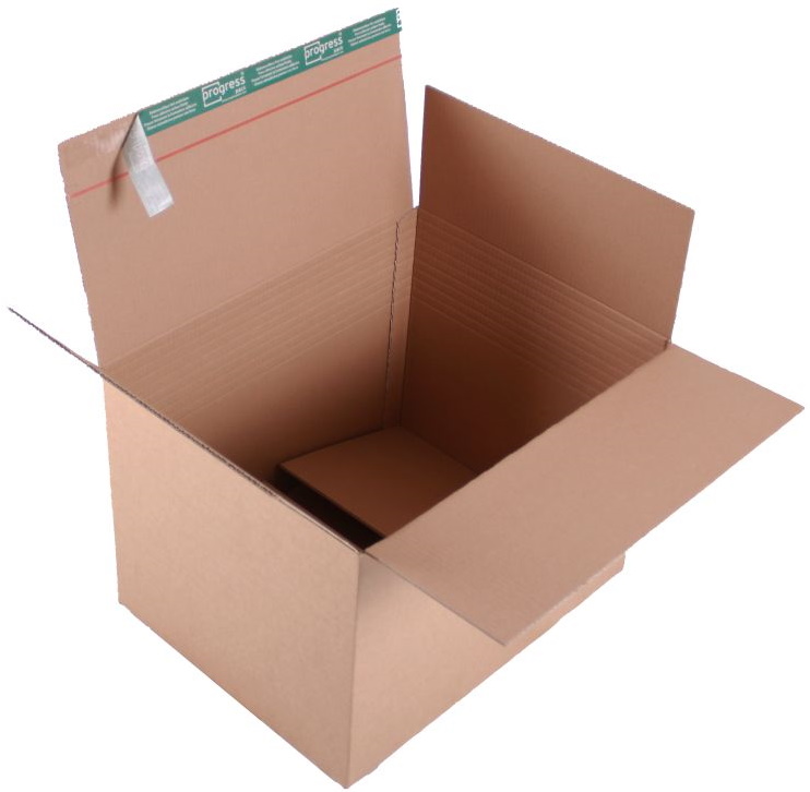 Versandkarton "Premium" mit Steckboden 500 x 390 x 350-215 mm (DIN B3+)