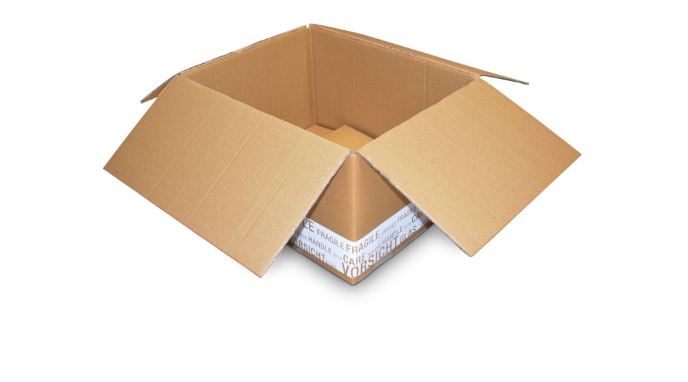 Flaschenkarton für Hochprozentiges Sortenrein 12 Flaschen - nur Umkarton