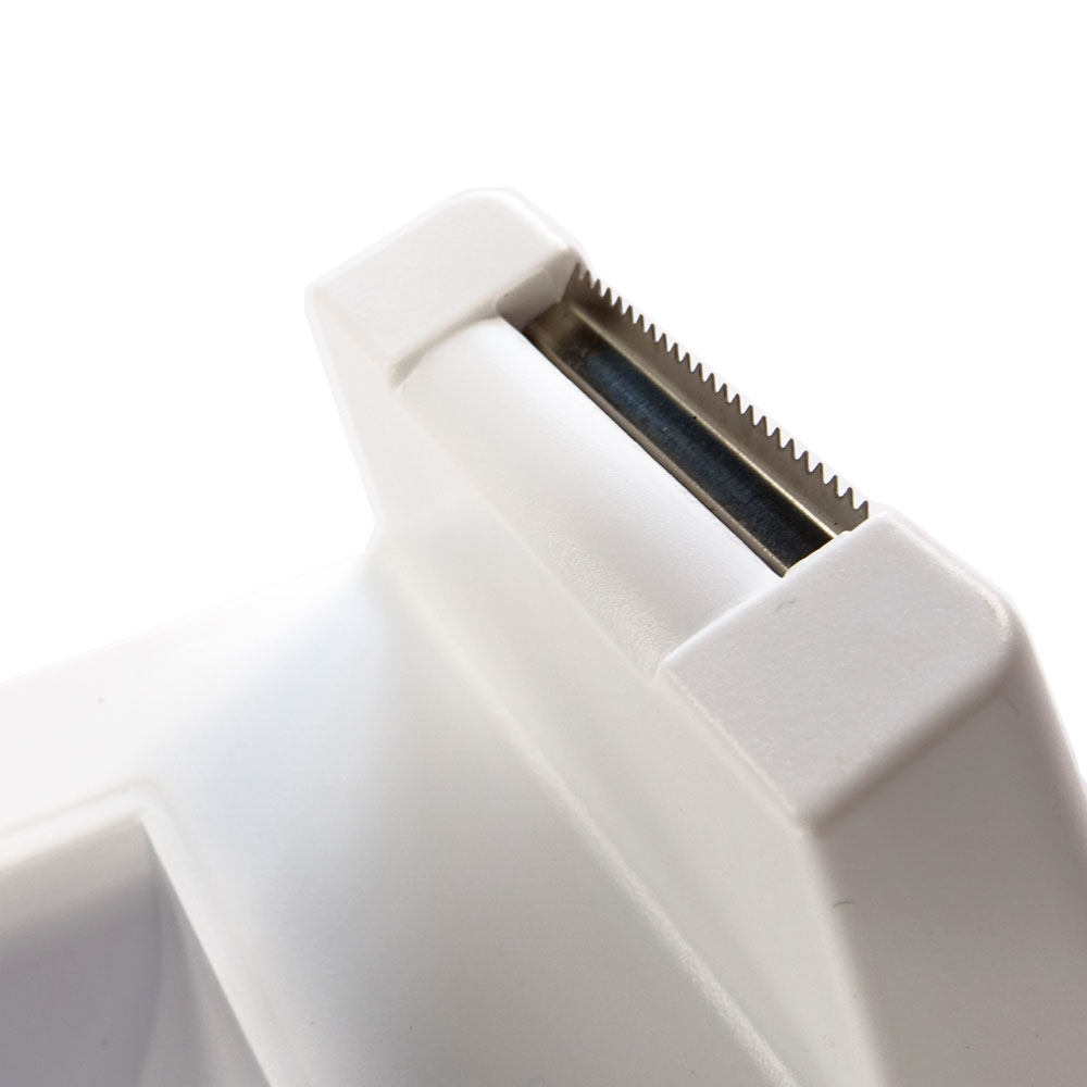 Weißer Tisch-Abroller bis 25 mm