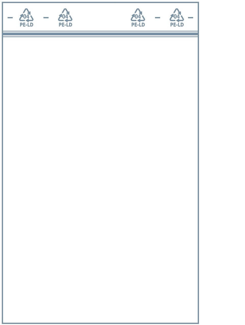 Druckverschlussbeutel Standard 60 x 80 mm 50 µ