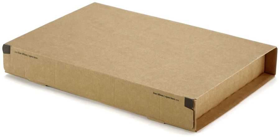 Versandkarton mit Einstecktasche, braun 300 x 212 x 43 mm (DIN A4)