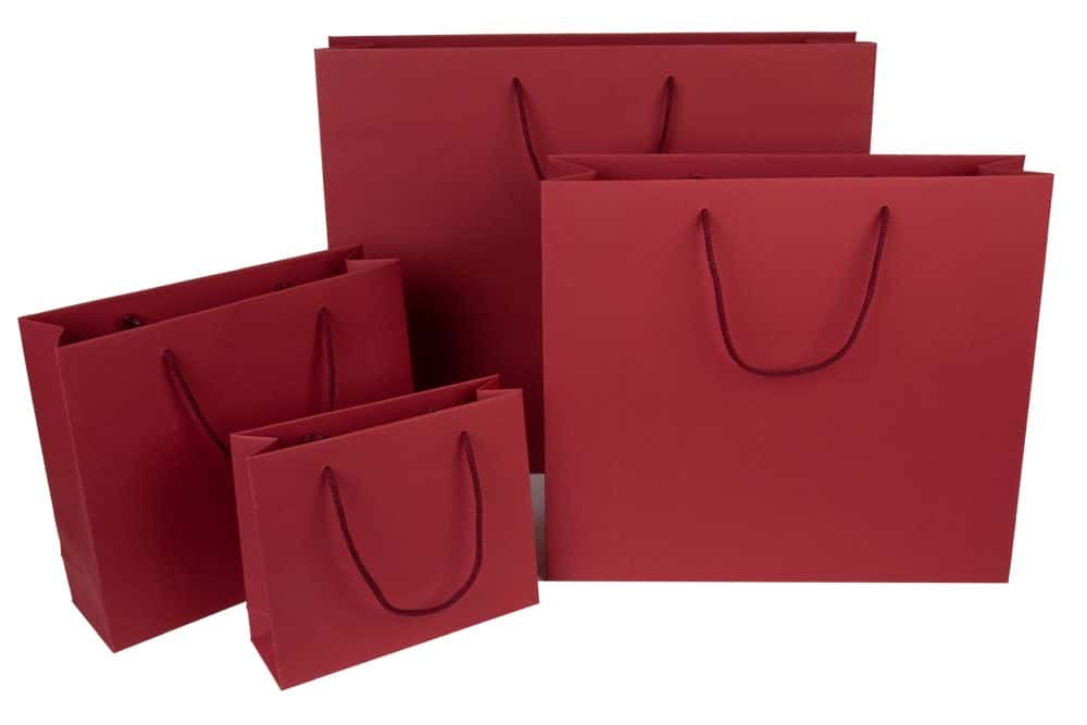 Geschenktüten Present 320 x 100 x 275 mm Bordeaux