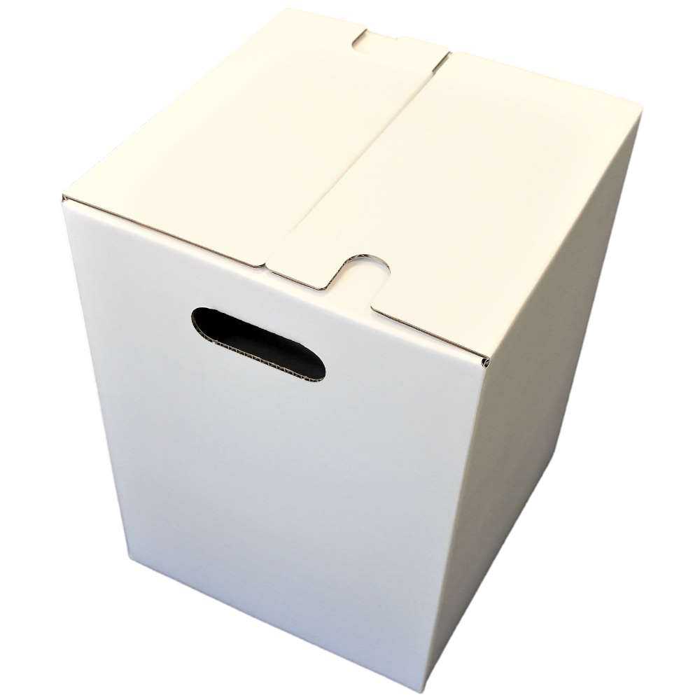 Papphocker 1-teilig weiß