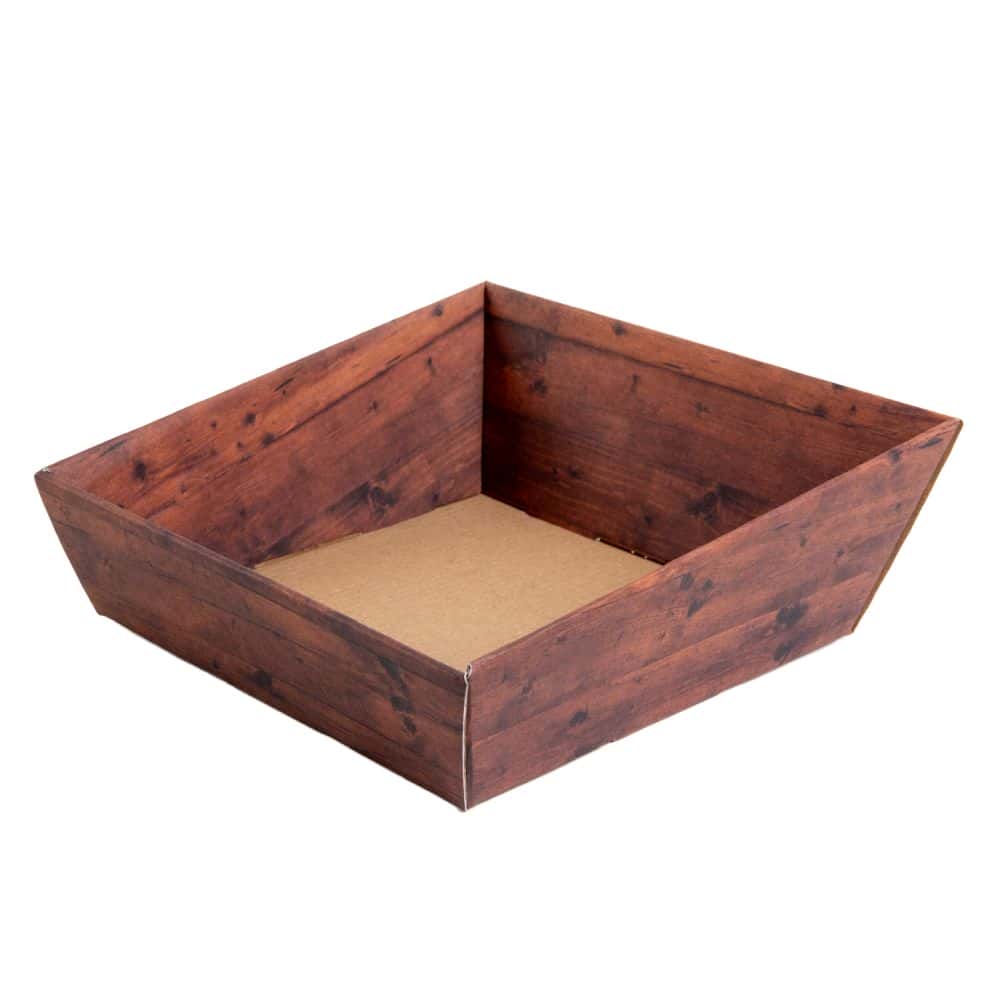 Präsentkorb quadratisch 170 x 170 mm Holz