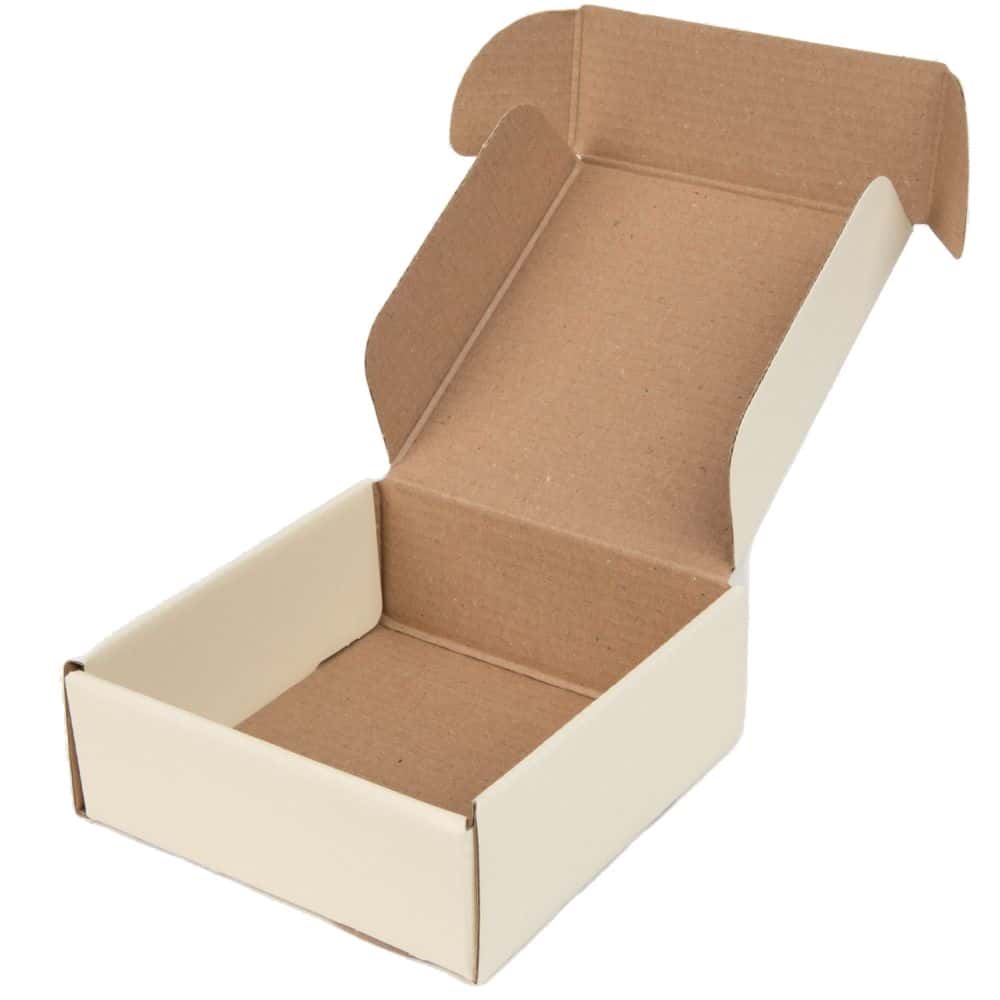 Geschenkbox Present quadratisch 110 x 110 x 40 mm Chamois