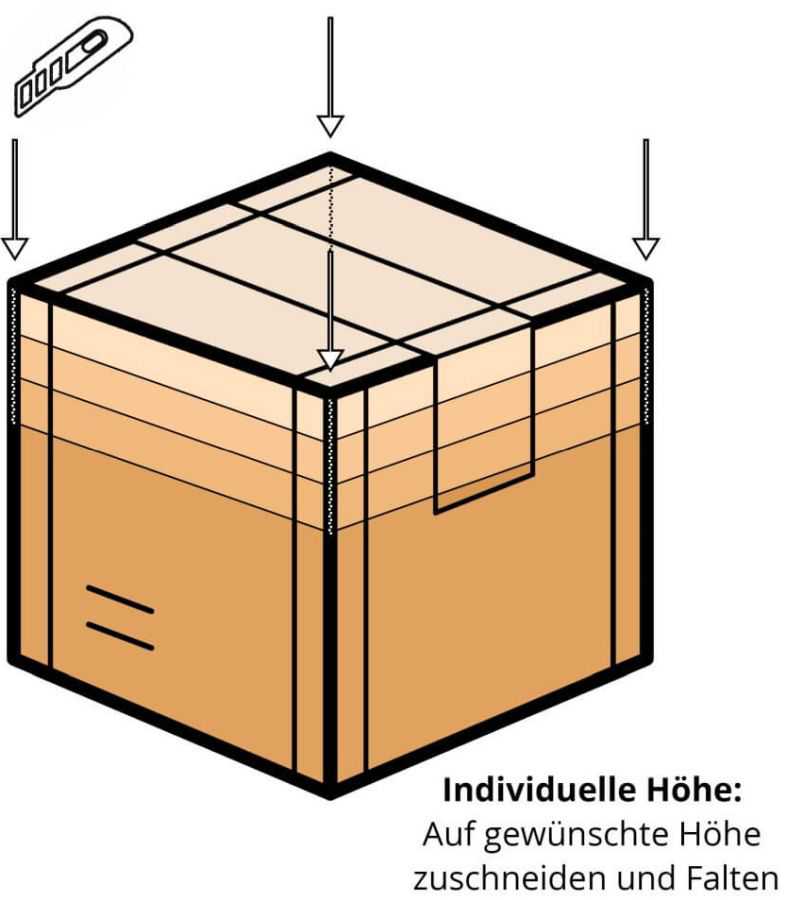 Blitzbodenkarton HR 229 x 164 x 50-115 mm (DIN A5)