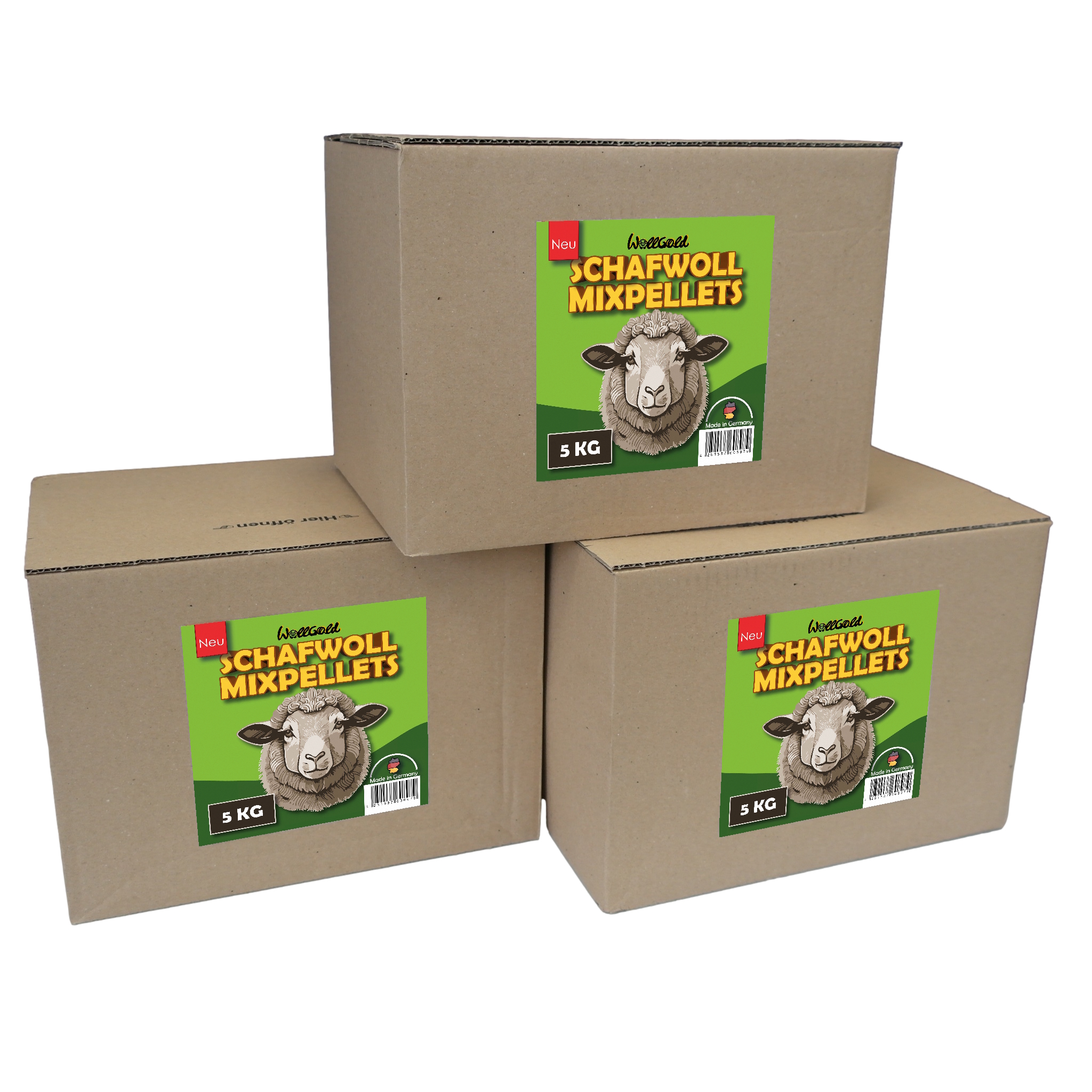 WollGold Schafwoll Mixpellets Dünger 5 kg