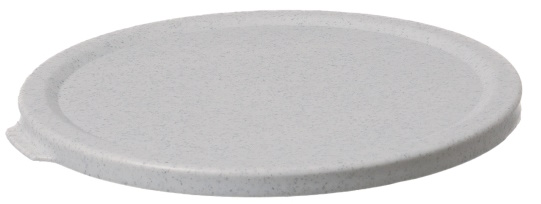 Deckel für Mehrwegbehälter grau, rund Ø 158 x 162 mm (für 700 ml Mehrwegbehälter)
