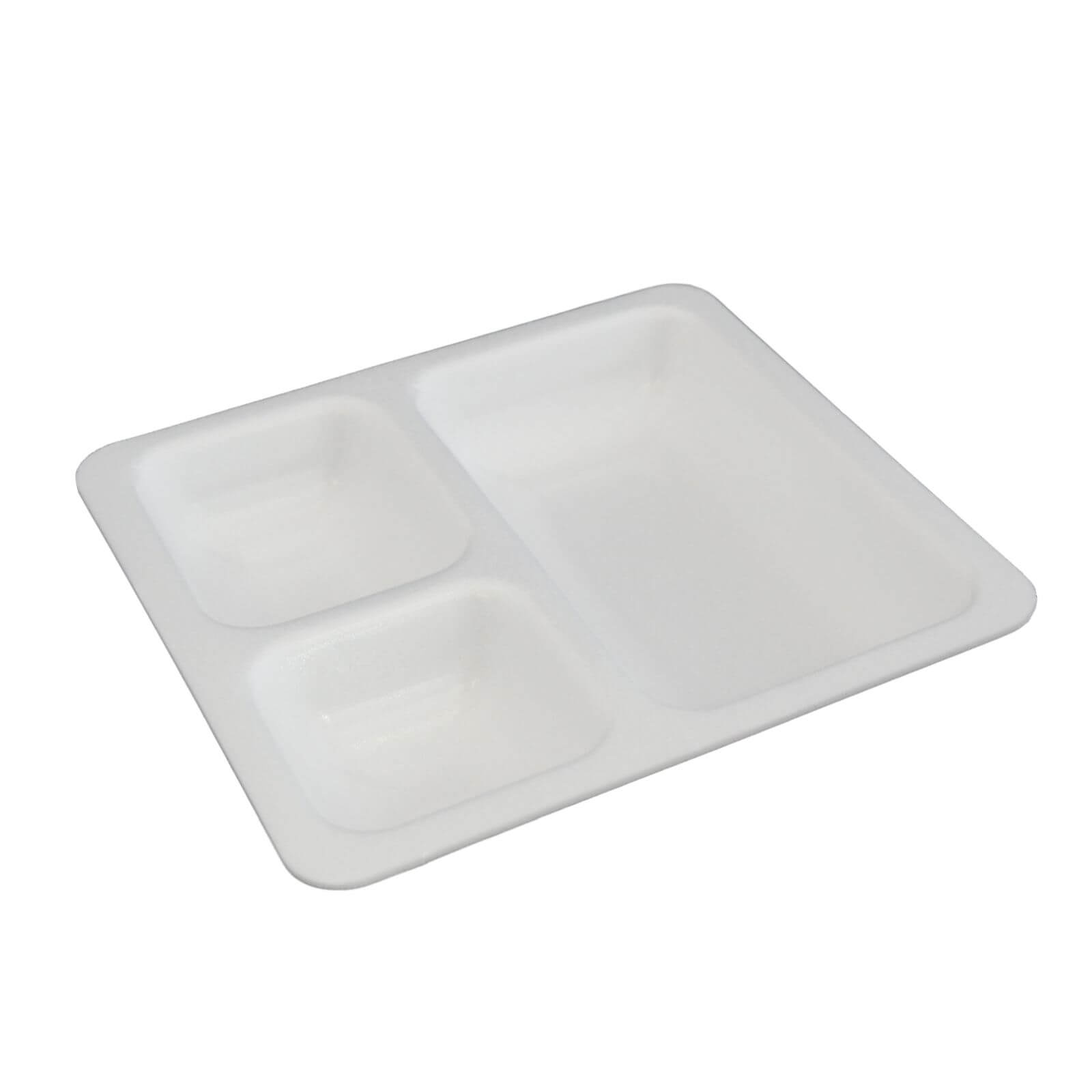 Thermo-Siegelschale XPS weiß, BS 238 x 218 x 45 mm 3-geteilt #305-1 Thermo-Siegelschale XPS weiß, BS 238 x 218 x 45 mm 3-geteilt #305-1