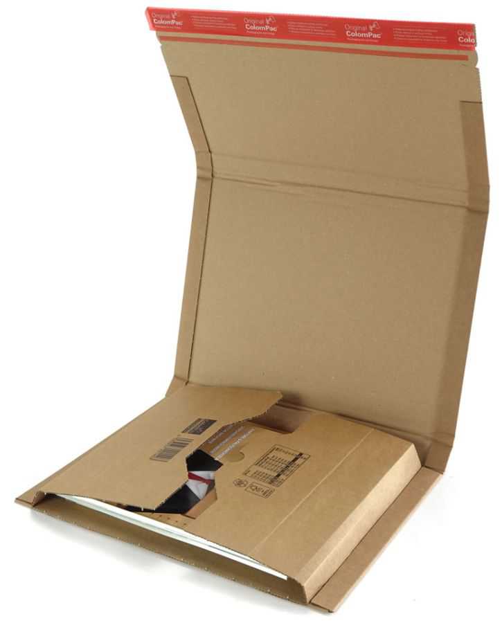 Wickelverpackung braun 330 x 270 x 0-80 mm