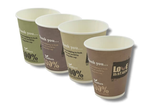 Bio Coffee-To-Go Becher 0,2 l Ø 80 mm 8oz