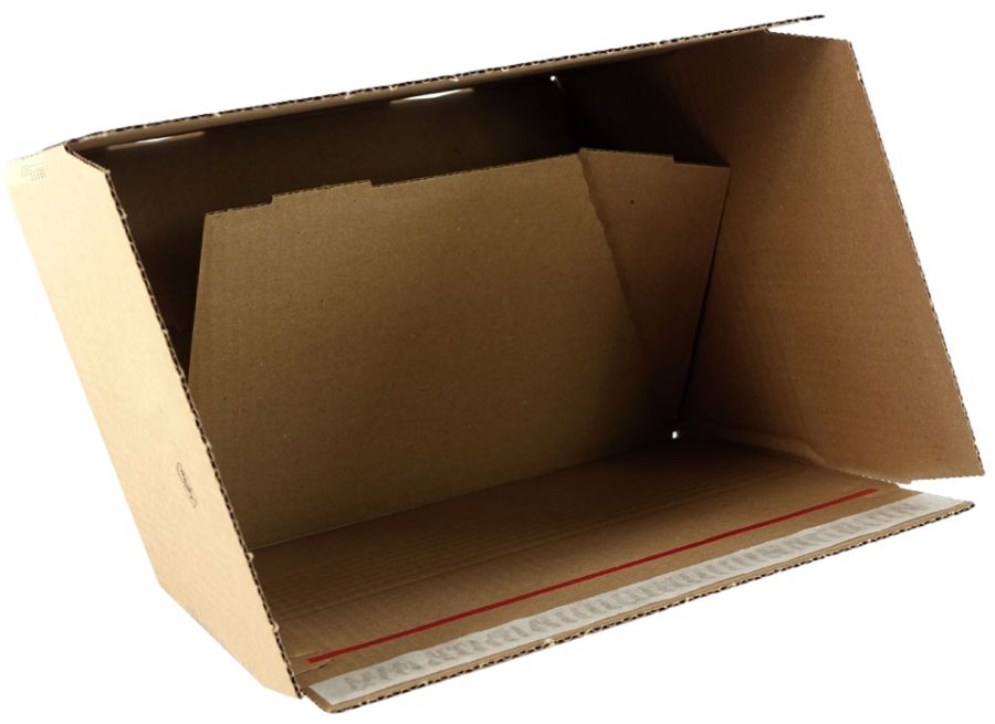 Blitzbodenkarton SK, HR, braun 305 x 255 x 70 - 140 mm (DIN A4)