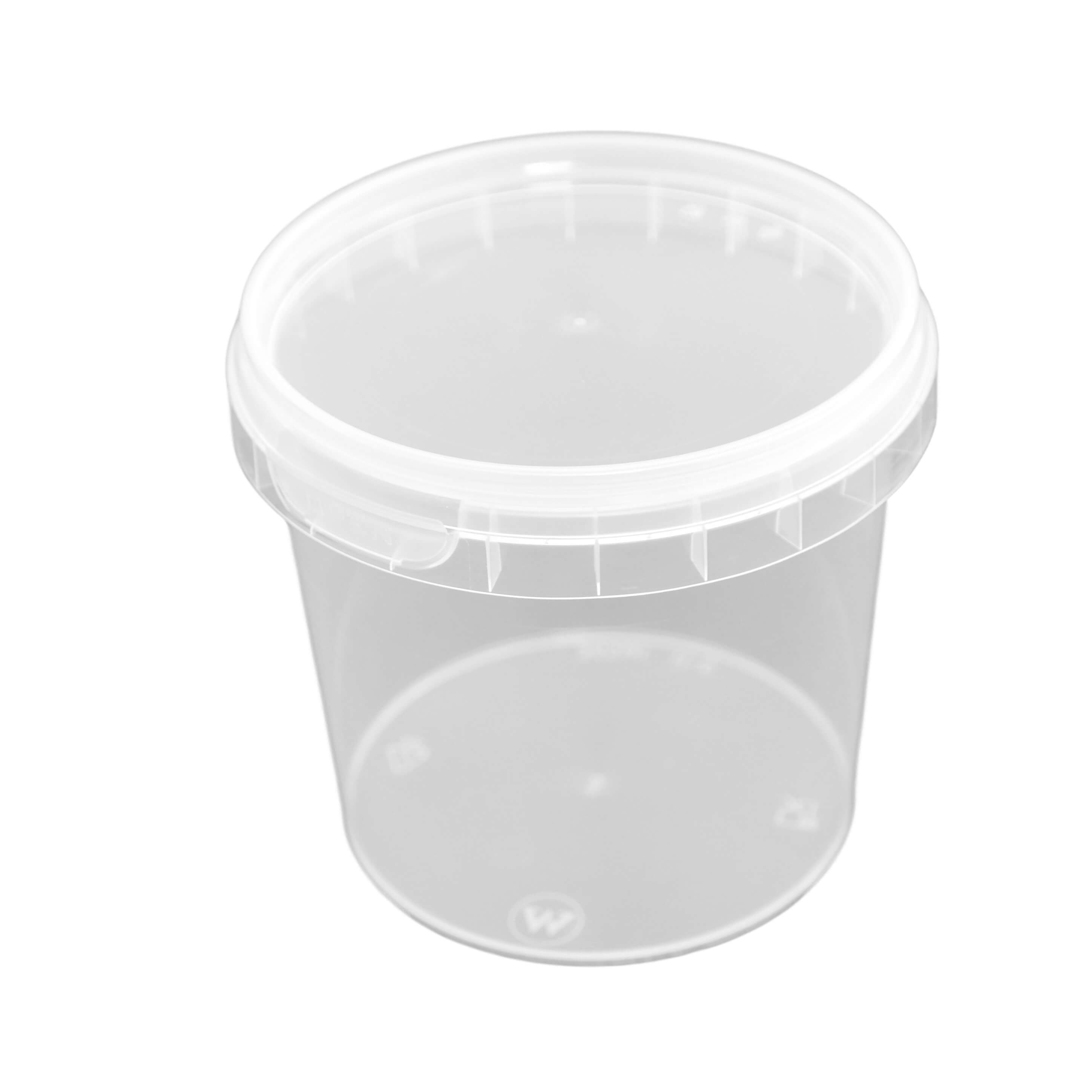 transparenter Originalitätsverschlussbecher rund PP mit Deckel 365 ml (Ø 95 x 85 mm)