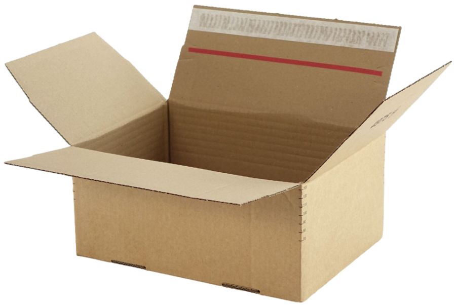 Blitzbodenkarton SK, HR, braun 305 x 255 x 70 - 140 mm (DIN A4)