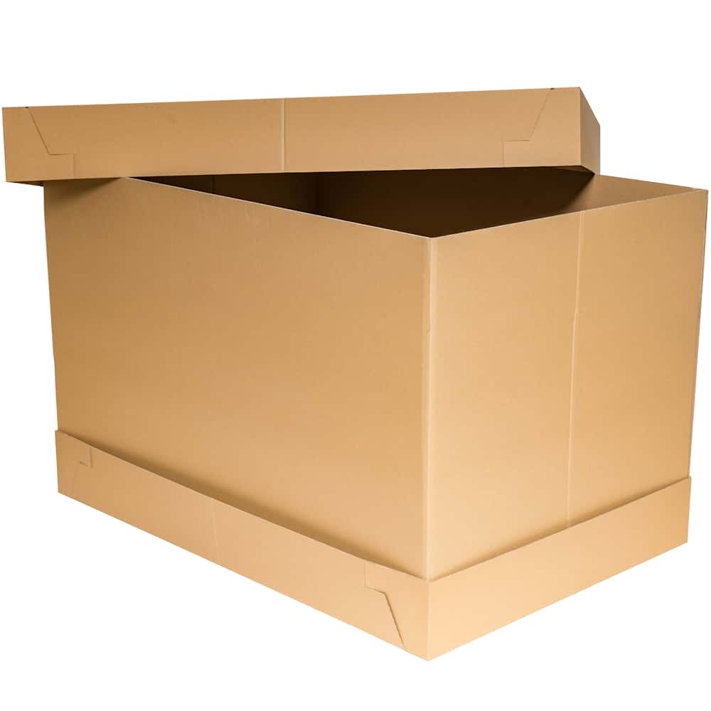 Wellpappcontainer paketversandfähig