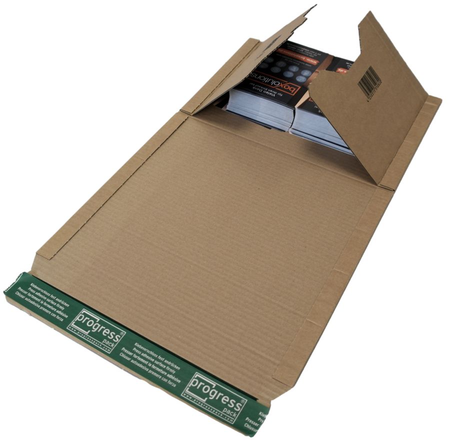 Buchverpackung "Premium" Wellpappe, braun 293 x 235 x 0-35 mm (DIN A4)