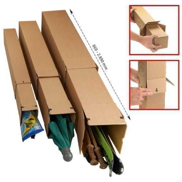 Teleskop Versandhülsen eckig "Premium longBox" 860 x 111 x 111 mm (M)
