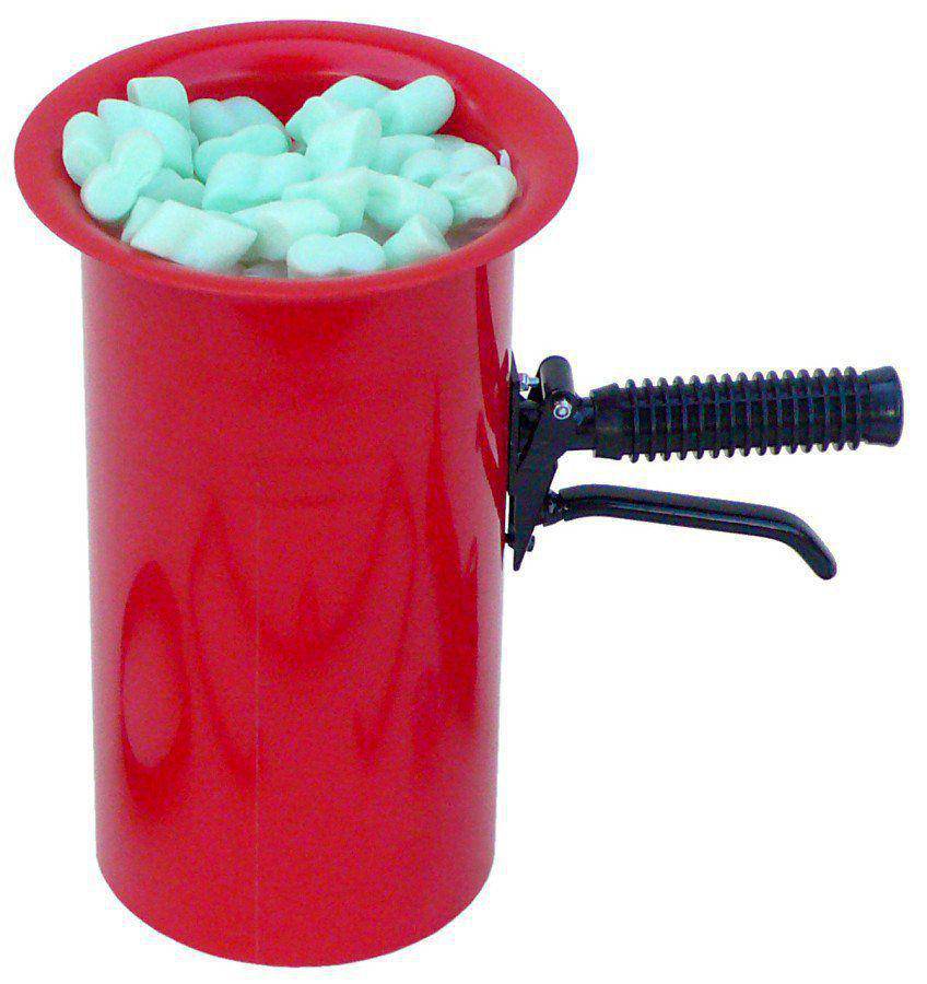 Abfülltrichter mit geradem Auslauf, rot, inkl. Zubehör